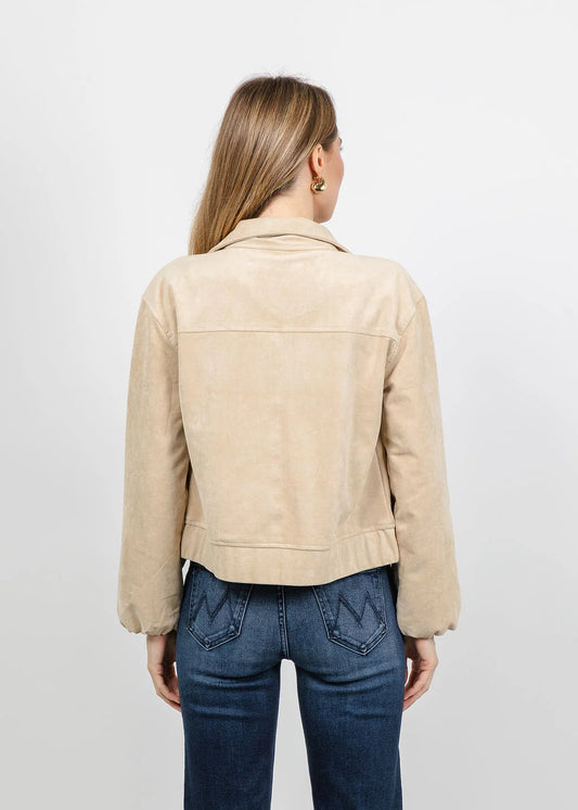 Aude Suede Jacket - Champagne