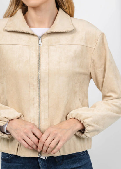 Aude Suede Jacket - Champagne