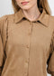 Yuna Suede Blouse - Chamois