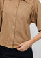 Yuna Suede Blouse - Chamois