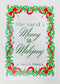 Red Holly Jolly Christmas Mahjong Set
