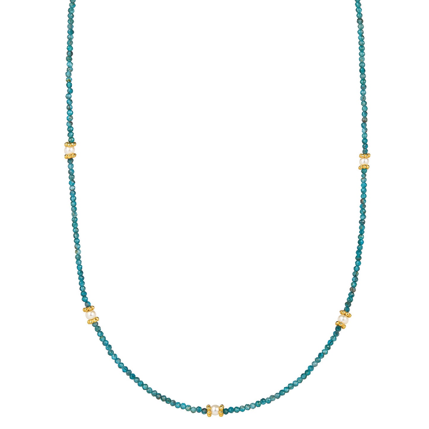 Blue Topaz & Pearl Necklace