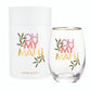 Oh My Mahj Stemless Wine Glass