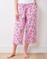 Lucky Tiles Ruffles Cropped Pajama Pant