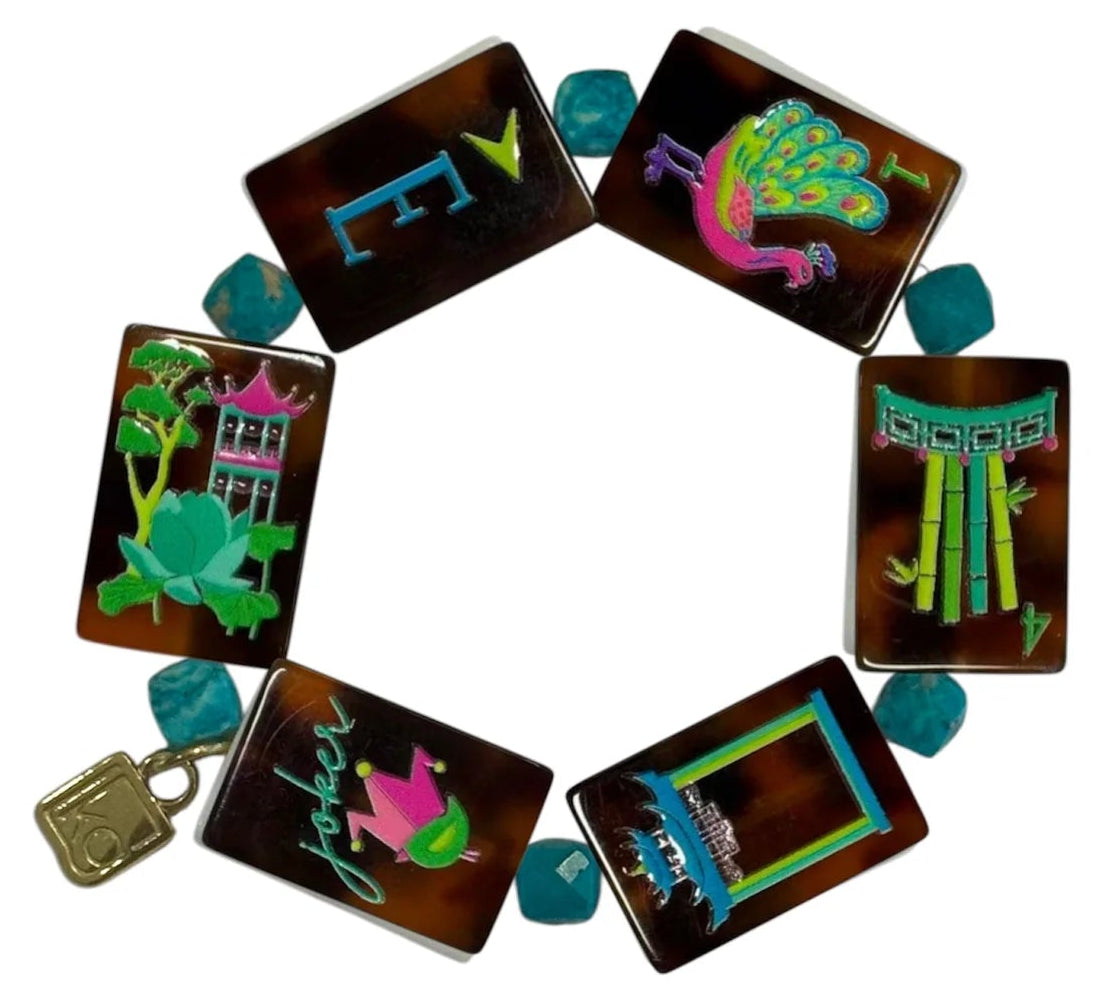 Afterglow Kori Green x OMM Tile Bracelet Tortoise