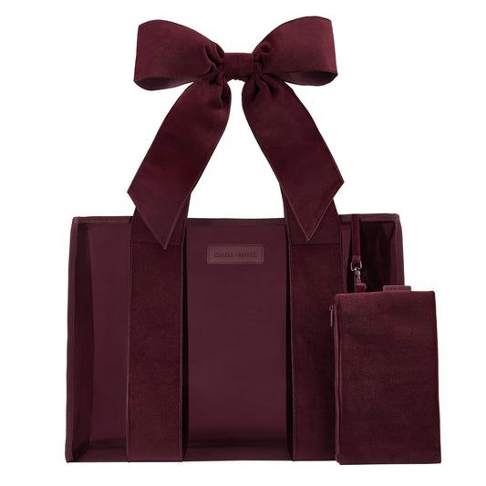 Red Velvet Bow Jelly Tote