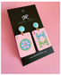 Pink Tile Dangle Earrings
