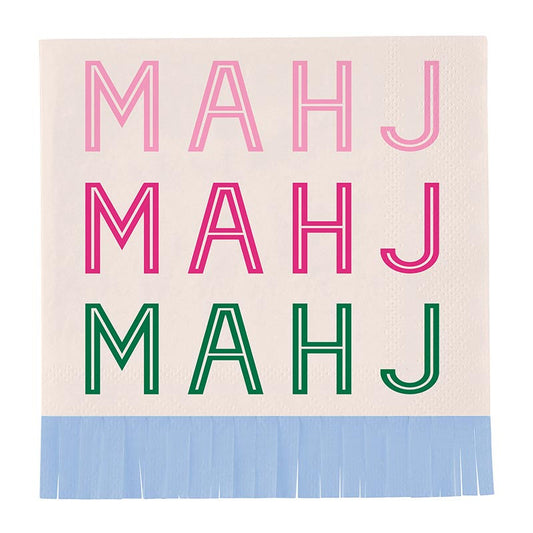Mahj Mahj Mahj Fringe Cocktail Napkins