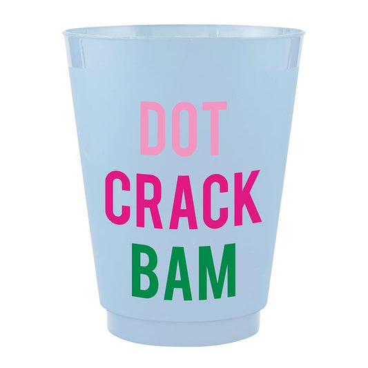 Dot Crack Bam Frosted Cup 8ct