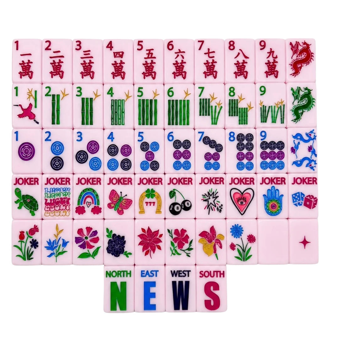 Lucky Charms Mahjong Tiles- MARSHMALLOW PINK