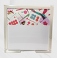 Pink Mahjong Tiles Note Pad with Acrylic Holder