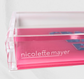 Hibuscus & Powder Blue Acrylic Rectangle Tray