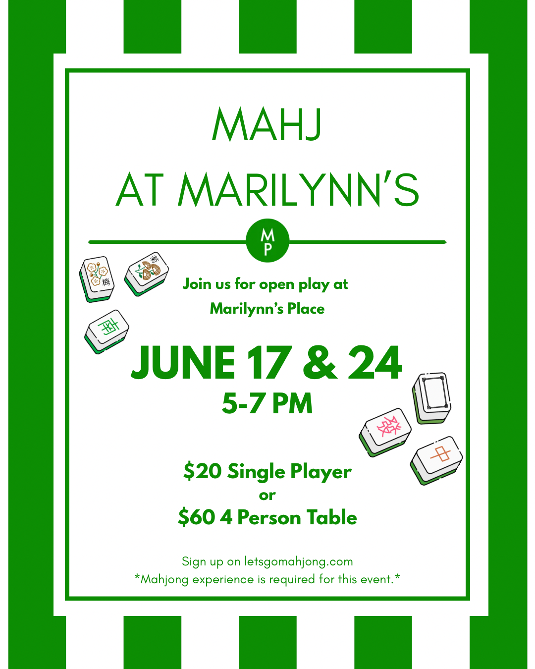 Mahj at Marilynn's