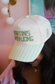 Martinis and Mahjong - Green Stripe Trucker Hat