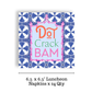 Mahjong Blue Tile 24ct Luncheon Napkin