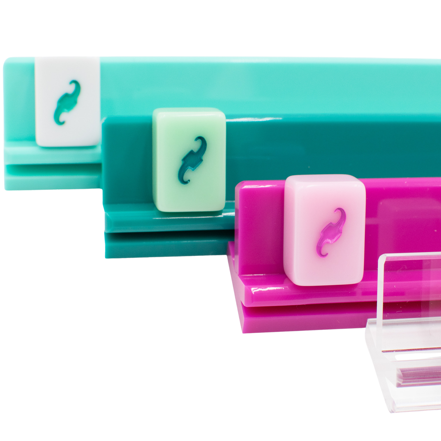 Premium Acrylic Mini Travel Mahjong Racks