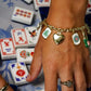 14k Gold Plated Mahjong Charm Bracelet