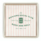 Mahjong Social Club Ceramic Napkin Tray + Napkins