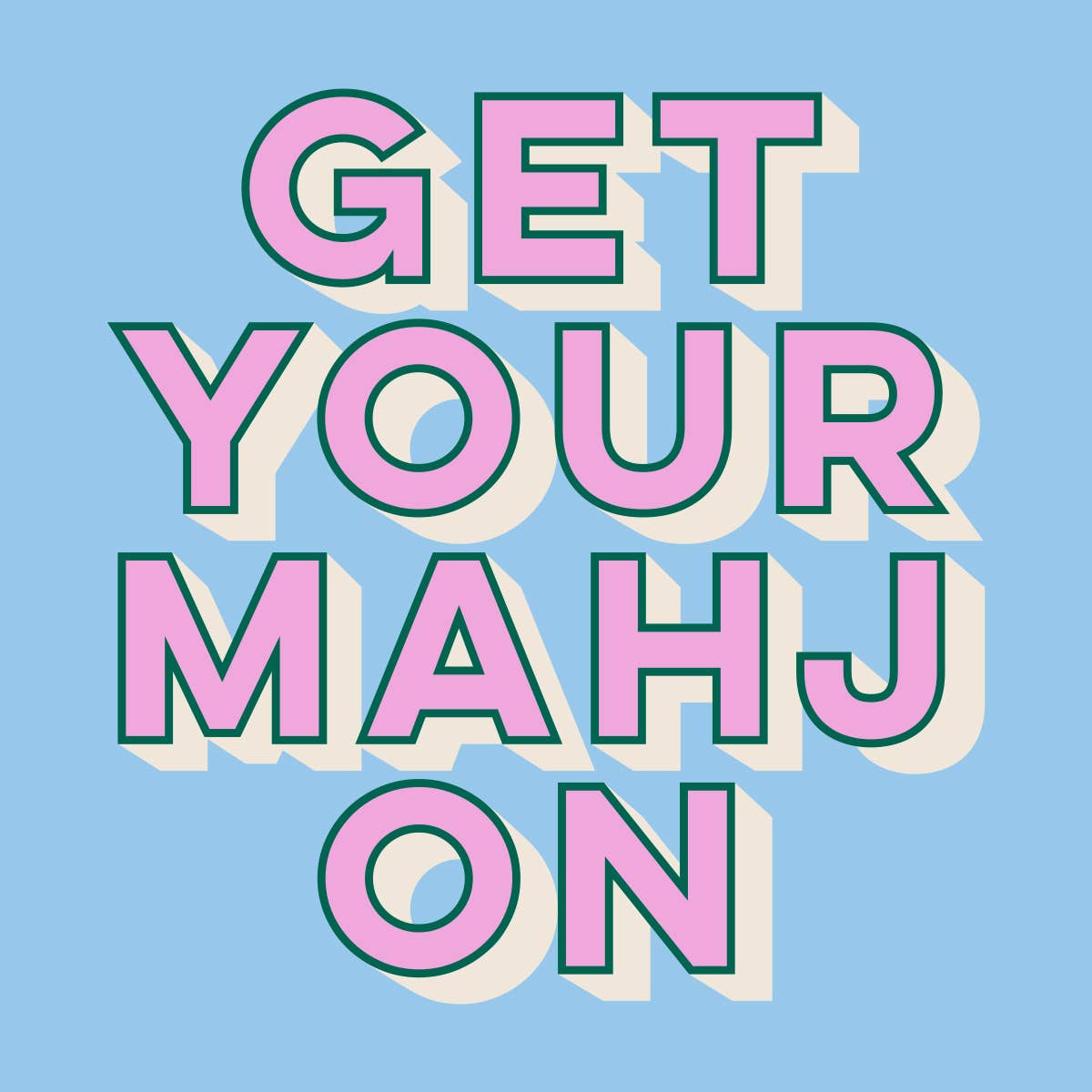 Get Your Mahj On Napkins