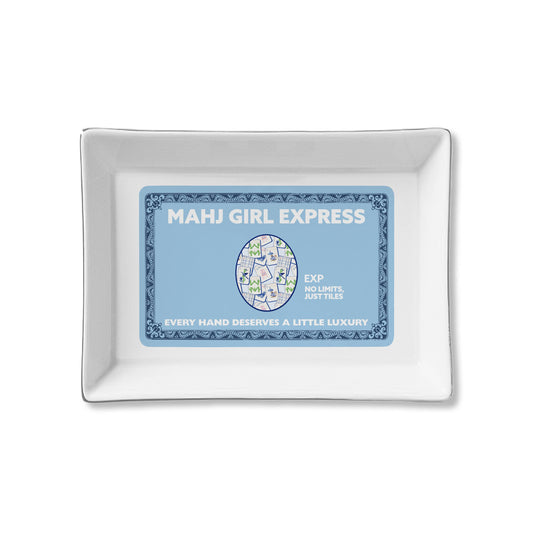 Mahj Girl Express Ceramic Tray
