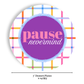 Mahjong Appetizer Plates “Pause Nevermind” 7" Paper Plates
