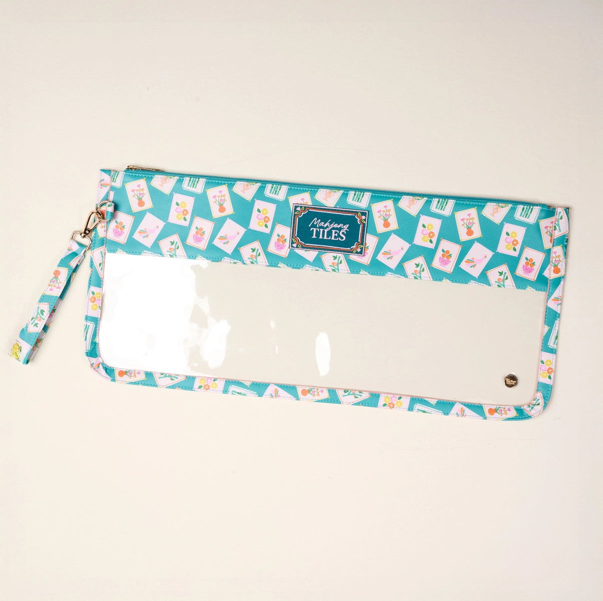 Mahj Teal Tile Bag