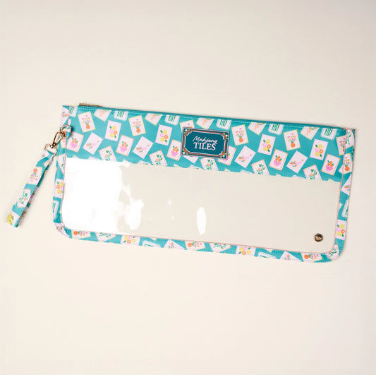 Mahj Teal Tile Bag