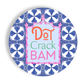 Mahjong Blue Tiles 24ct 7" Paper Plates