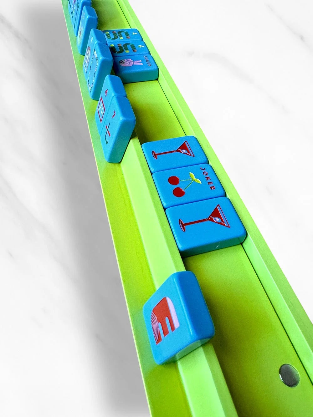 Wooden Mahjong Racks & Pushers (Set of 4)