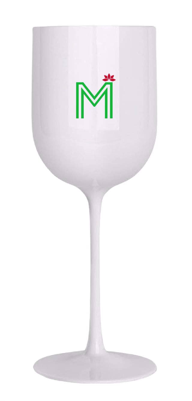 MERRY MERRY MEERY MAHJI  WINE GLASS