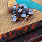 Tortoise Shell Mahjong Rack & Pusher Set Matte Finish