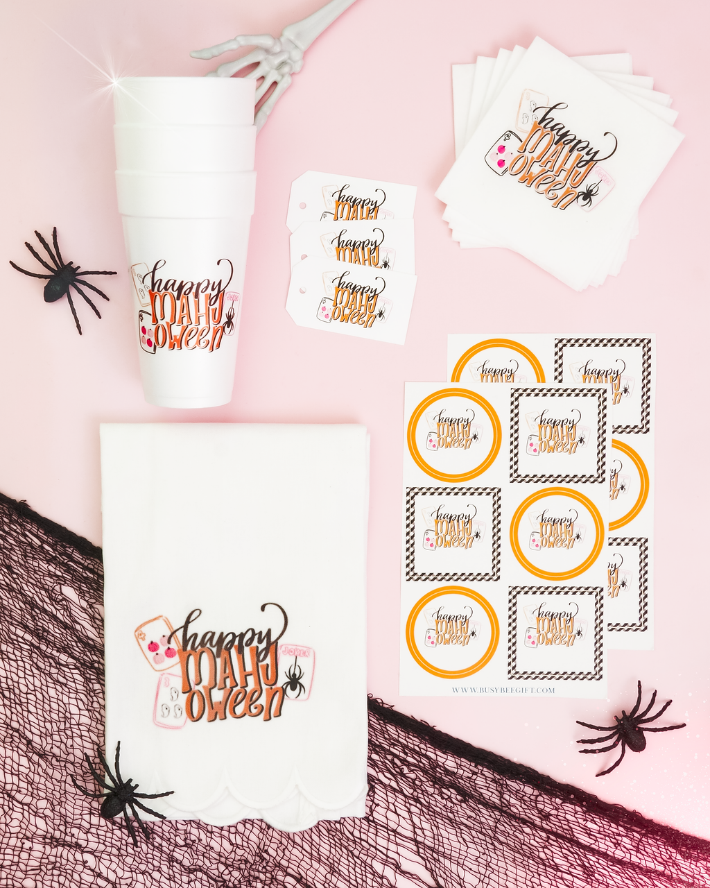 Happy Mahj-oween Mahjong Cocktail Napkins | Set of 20