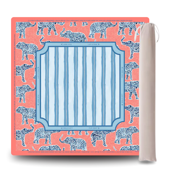 Chinoiserie Elephant Mahjong Mat