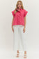 Sadie Ruffle Top in Red