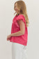 Sadie Ruffle Top in Red