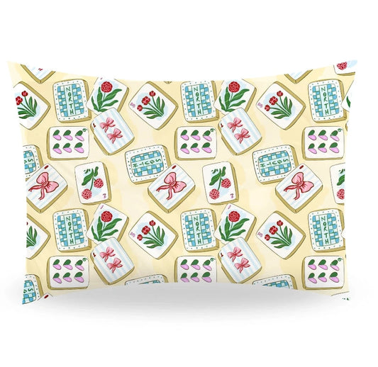 Satin Mahjong Pillowcase