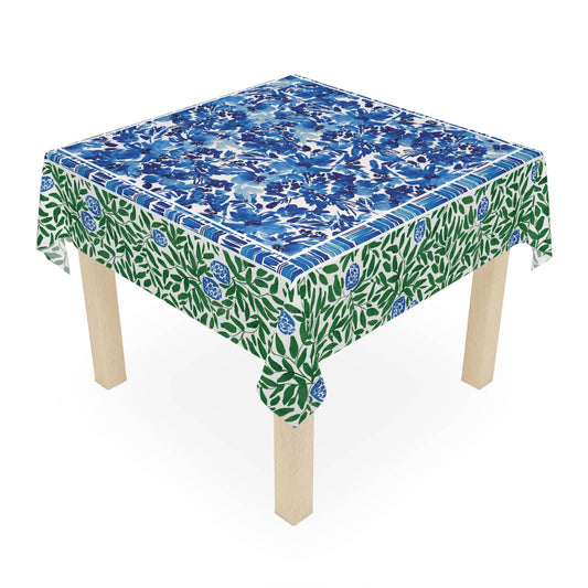 Royal Blooms Square Tablecloth