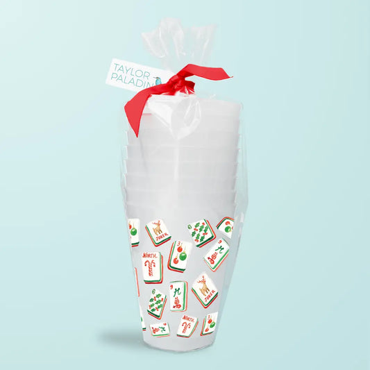 Holiday Mahjong Cups
