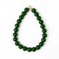 Iris Large Resin Bead Necklace Green