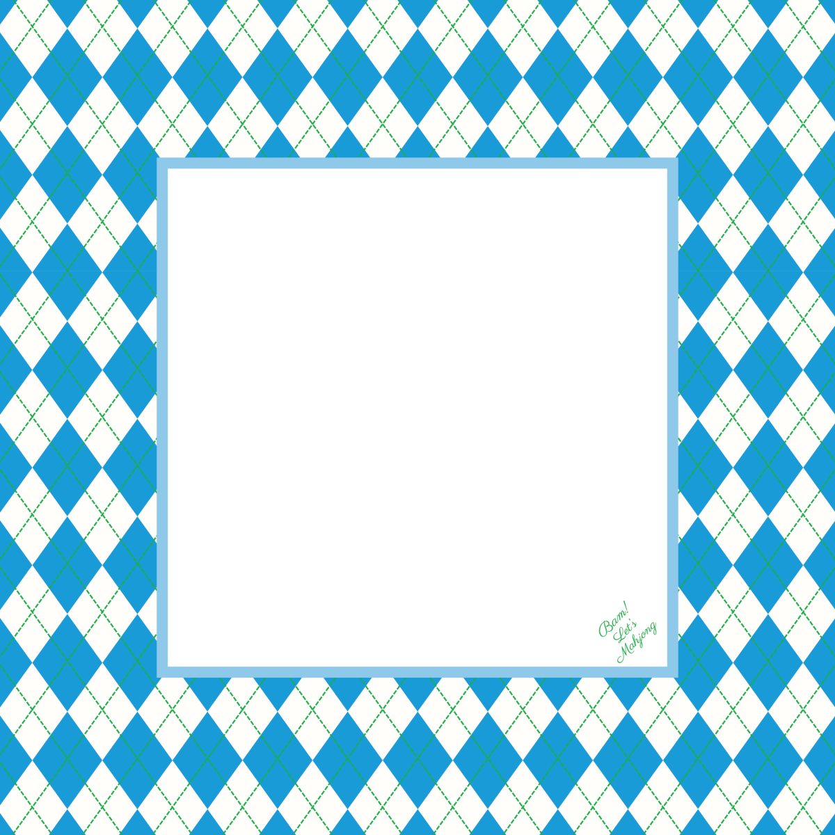 Mint & Roses Mahjong Tile Collection with Mat & Shufflers