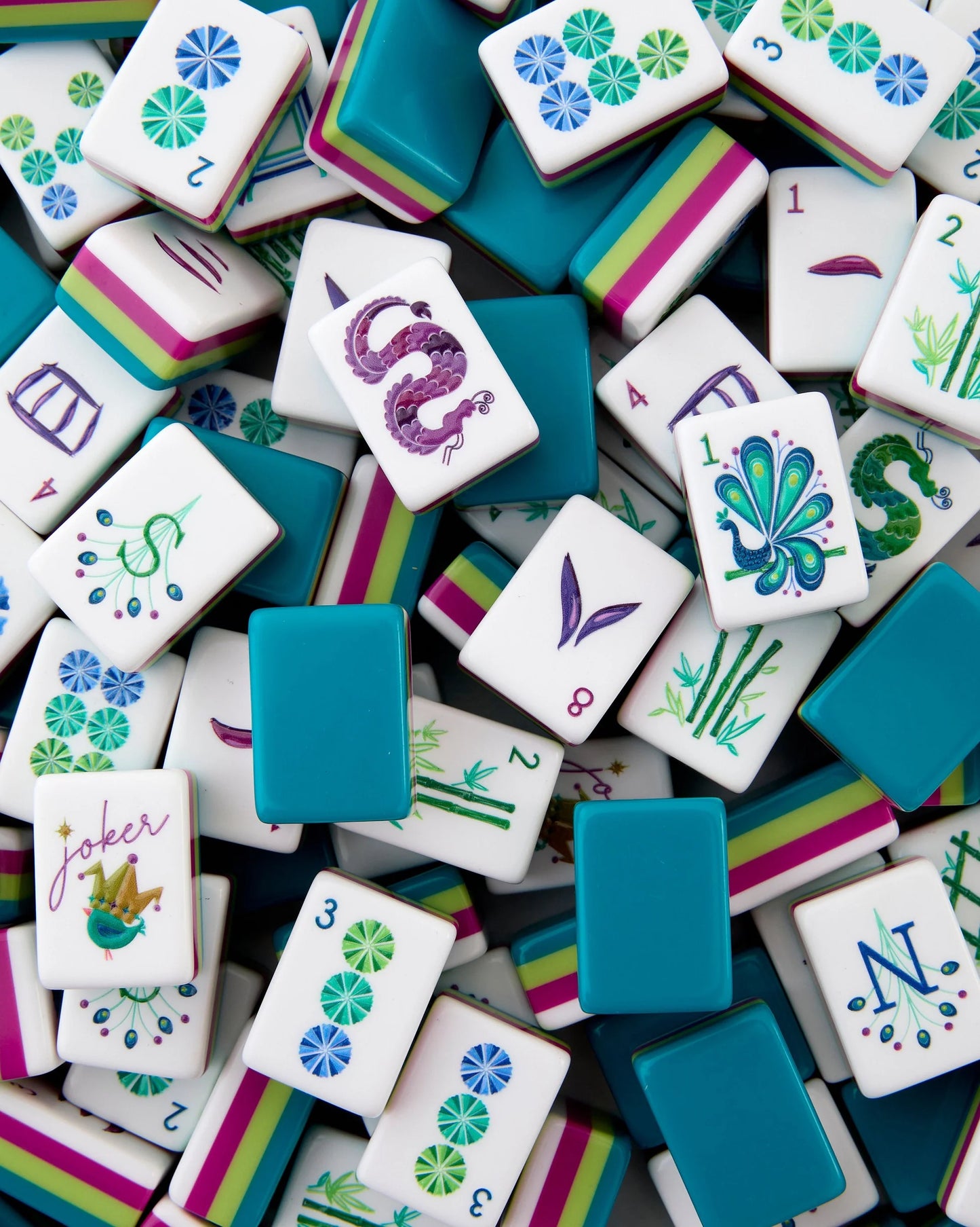 Lagoon Mahjong Tile Set