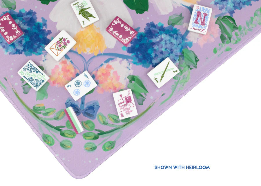 Lavender Garden Party Mahjong Playing Mat