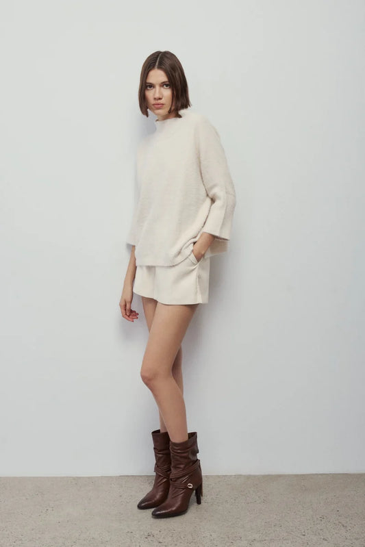 Elise Knit Top - Cream