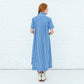 Millie Dress Blue/ Navy Stripe