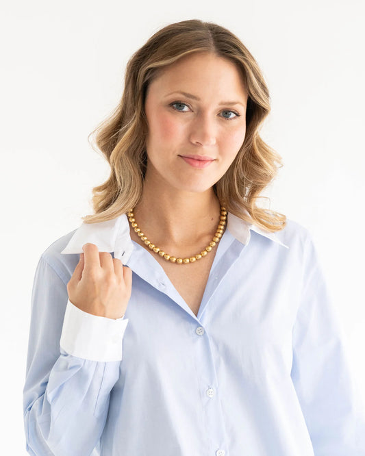 Mini Margaret Gold Bead Necklace