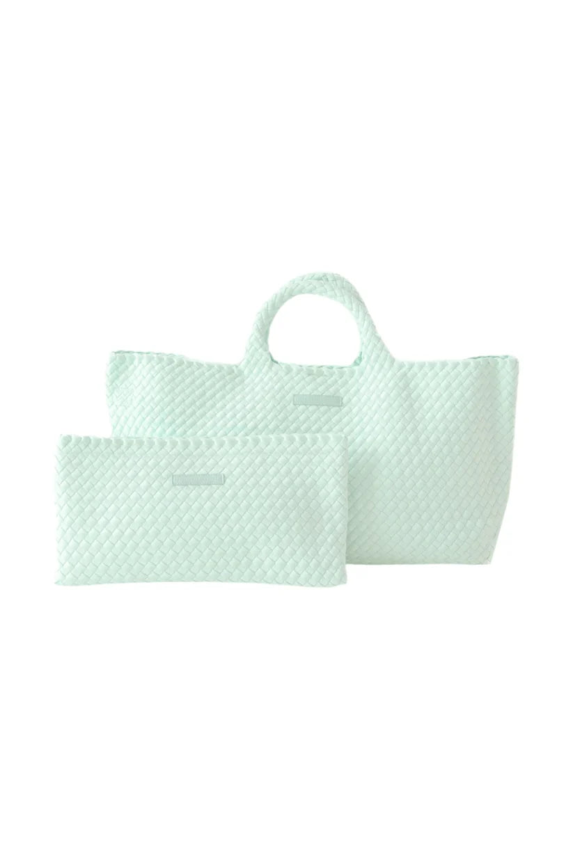 Woven Mahjong Carryall with Matching Tile Pouch