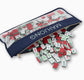 Navy Bamboo Mahjong Tile Bag