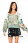 Mardi Gras Parade Scene Button Up Cardigan