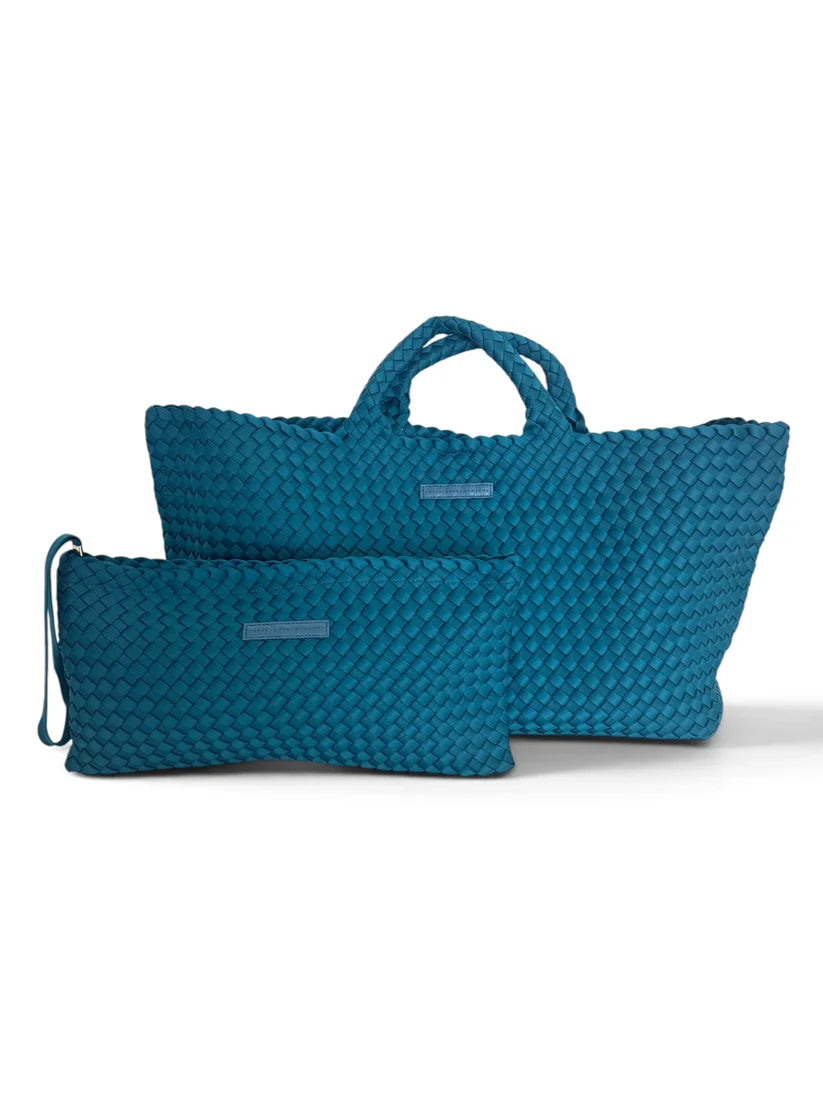 Woven Mahjong Carryall with Matching Tile Pouch