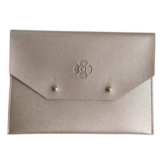 Pewter Card Clutch